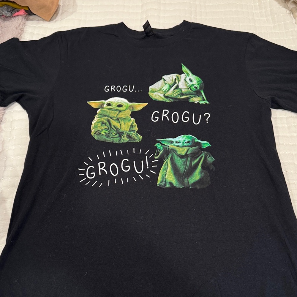 Gildan Grogu black  T-Shirt